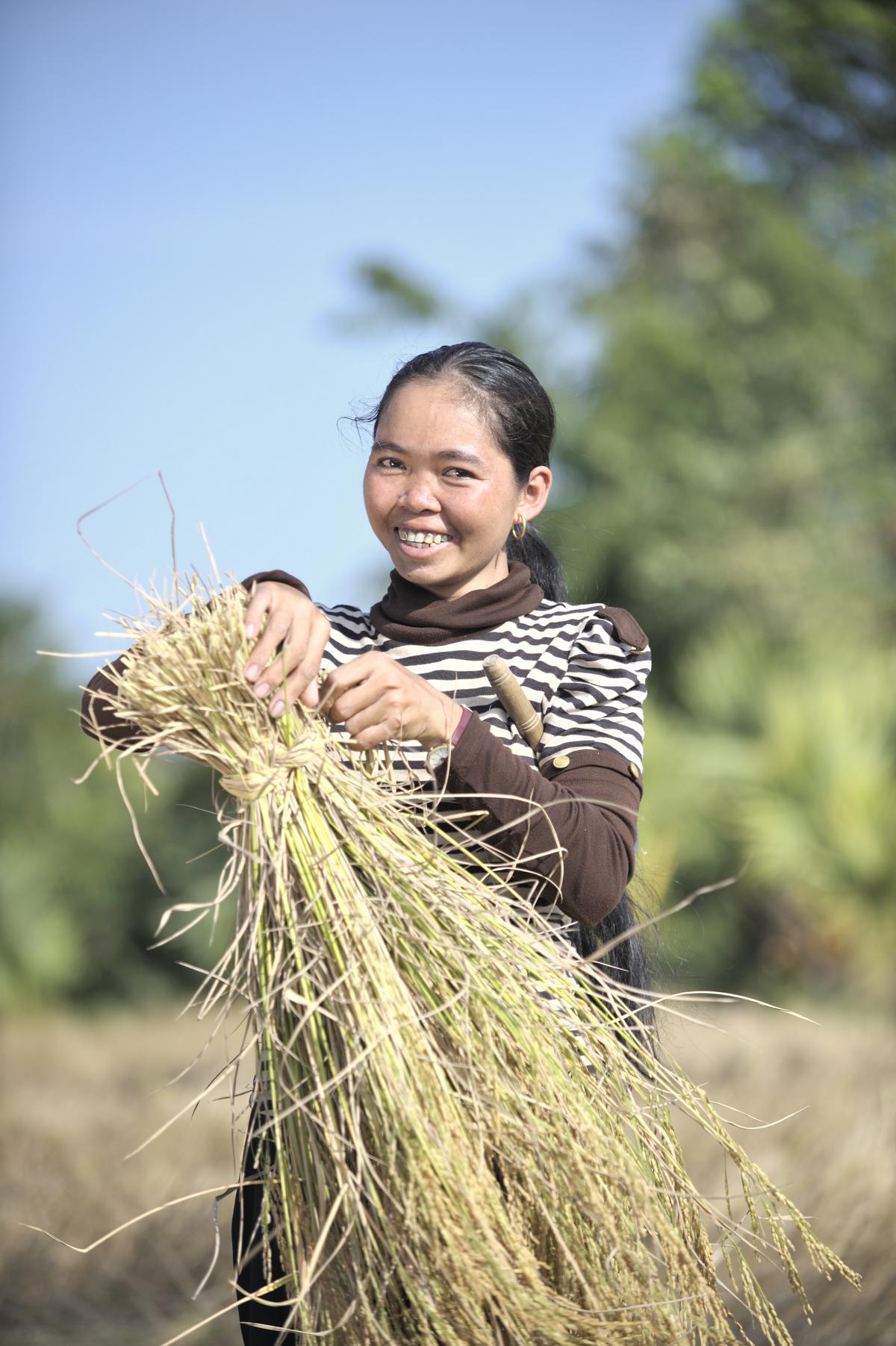 Cambodian woman farmer